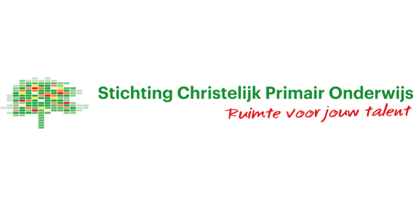 Het logo van de Stichting Christelijk Primair Onderwijs, de SCPO